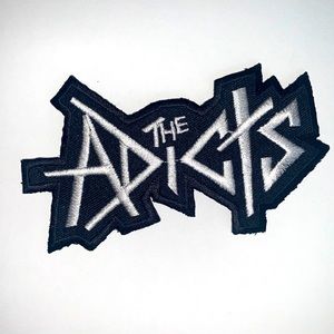 The adicta metal iron on patch